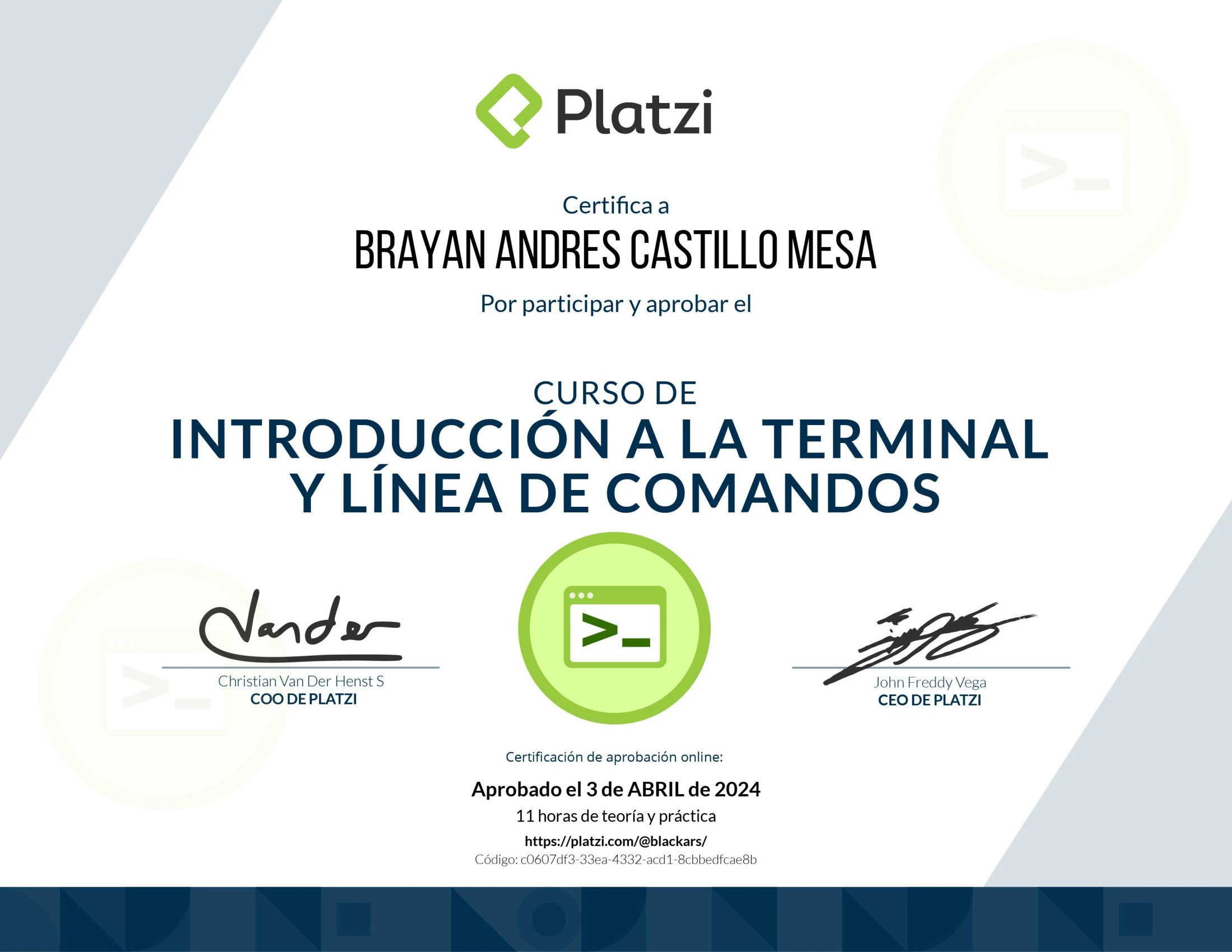 Platzi Terminal